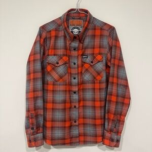 Dixxon Flannel Co Womens 'The Godfrey' Long Sleeve Pearl Snap Button Shirt M